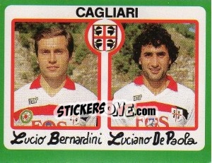 Figurina Lucio Bernardini / Luciano De Paola - Calcio 1990 - Euroflash