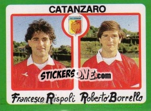 Figurina Francesco Rispoli / Roberto Borrello - Calcio 1990 - Euroflash