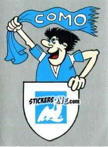 Sticker Scudetto Como - Calcio 1990 - Euroflash