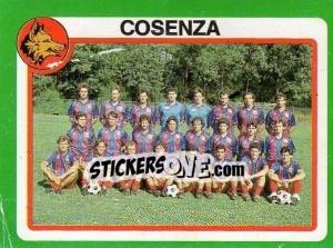 Figurina Squadra Cosenza - Calcio 1990 - Euroflash