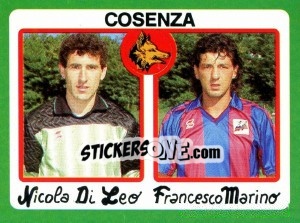 Sticker Nicola Di Leo / Francesco Marino - Calcio 1990 n. 345 - Euroflash