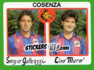 Sticker Sergio Galeazzi / Ciro Muro - Calcio 1990 n. 349 - Euroflash