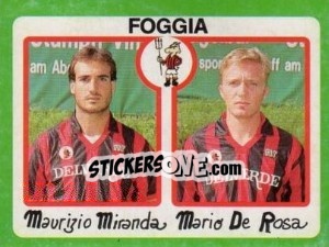 Sticker Maurizio Miranda / Mario De Rosa - Calcio 1990 n. 353 - Euroflash