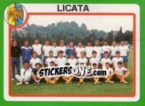Figurina Squadra Licata - Calcio 1990 - Euroflash
