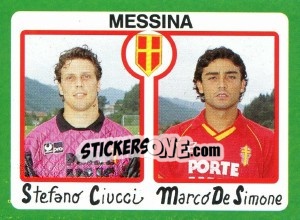 Sticker Stefano Ciucci / Marco De Simone - Calcio 1990 n. 363 - Euroflash