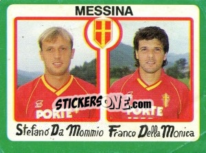 Figurina Stefano Da Mommio / Franco Della Monica - Calcio 1990 - Euroflash