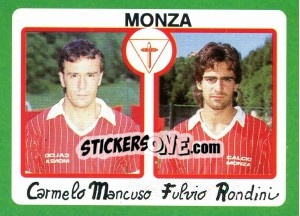 Cromo Carmelo Mancuso / Fulvio Rondini - Calcio 1990 - Euroflash