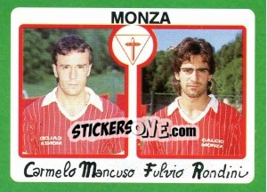 Sticker Carmelo Mancuso / Fulvio Rondini - Calcio 1990 n. 370 - Euroflash