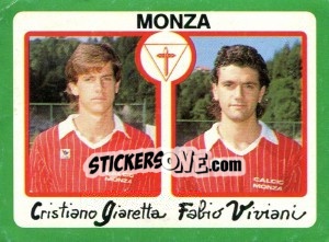 Sticker Cristiano Giaretta / Fabio Viviani - Calcio 1990 n. 371 - Euroflash
