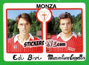 Cromo Edi Bivi / Massimiliano Cappellini - Calcio 1990 - Euroflash