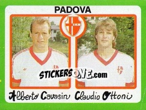 Figurina Alberto Cavasin / Claudio Ottoni - Calcio 1990 - Euroflash