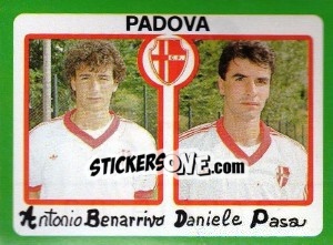 Sticker Antonio Benarrivo / Daniele Pasa - Calcio 1990 n. 377 - Euroflash