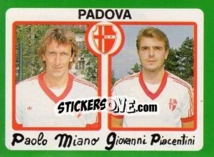 Figurina Paolo Miano / Giovanni Piacentini - Calcio 1990 - Euroflash