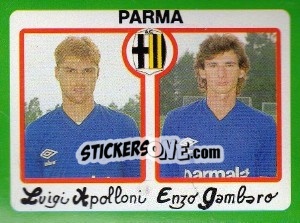 Sticker Luigi Apolloni / Enzo Gambaro - Calcio 1990 - Euroflash