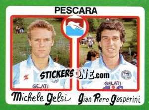Sticker Michele Gelsi / Gian Piero Gasperini - Calcio 1990 n. 390 - Euroflash
