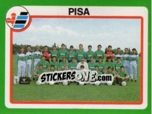 Sticker Squadra Pisa - Calcio 1990 - Euroflash