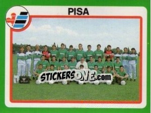 Sticker Squadra Pisa - Calcio 1990 n. SQU16 - Euroflash