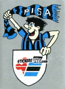 Figurina Scudetto Pisa - Calcio 1990 - Euroflash