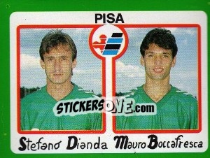 Figurina Stefano Dianda / Mauro Boccafresca - Calcio 1990 - Euroflash