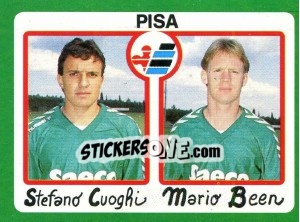 Sticker Stefano Cuoghi / Mario Been - Calcio 1990 - Euroflash
