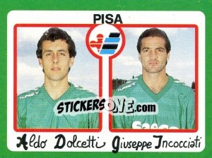 Sticker Aldo Dolcetti / Giuseppe Incocciati - Calcio 1990 - Euroflash