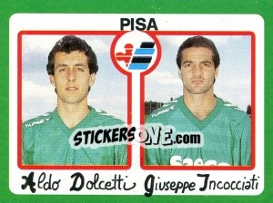 Sticker Aldo Dolcetti / Giuseppe Incocciati - Calcio 1990 n. 397 - Euroflash
