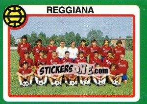 Figurina Squadra Reggiana - Calcio 1990 - Euroflash