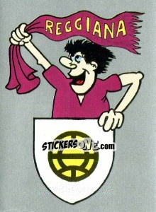 Sticker Scudetto Reggiana - Calcio 1990 - Euroflash