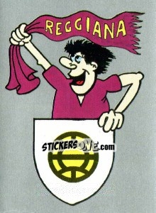 Sticker Scudetto Reggiana - Calcio 1990 n. SC37 - Euroflash