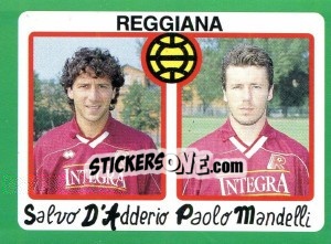 Sticker Salvo D'Adderio / Paolo Mandelli - Calcio 1990 - Euroflash