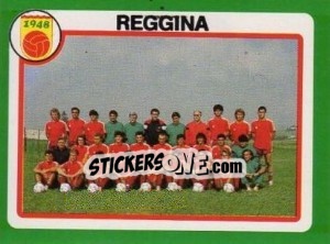 Figurina Squadra Reggina - Calcio 1990 - Euroflash