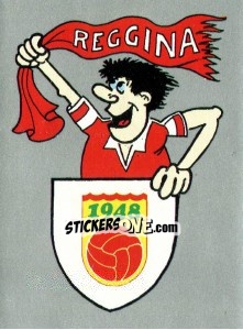 Cromo Scudetto Reggina - Calcio 1990 - Euroflash