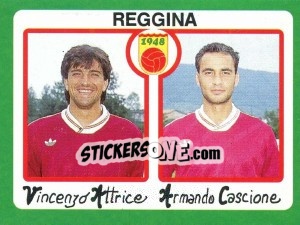 Figurina Vincenzo Attrice / Armando Cascione - Calcio 1990 - Euroflash