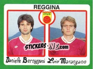 Sticker Daniele Bernazzani / Livio Maranzano - Calcio 1990 - Euroflash