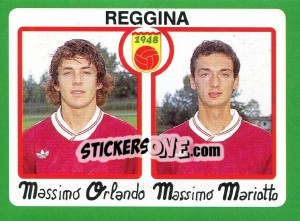 Sticker Massimo Orlando / Massimo Mariotto - Calcio 1990 n. 409 - Euroflash
