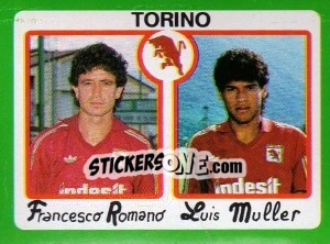 Sticker Francesco Romano / Luis Muller - Calcio 1990 - Euroflash