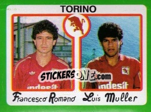 Sticker Francesco Romano / Luis Muller - Calcio 1990 n. 415 - Euroflash