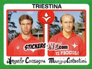 Figurina Angelo Consagra / Maurizio Costantini - Calcio 1990 - Euroflash
