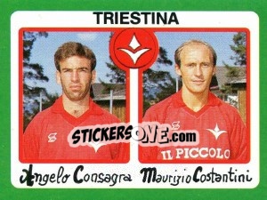 Sticker Angelo Consagra / Maurizio Costantini - Calcio 1990 n. 418 - Euroflash