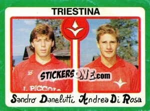 Sticker Sandro Danelutti / Andrea Di Rosa - Calcio 1990 - Euroflash