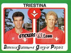 Figurina Domenico Giacomarro / Giorgio Papais - Calcio 1990 - Euroflash