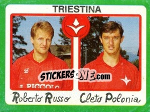 Sticker Roberto Russo / Cleto Polonia - Calcio 1990 n. 422 - Euroflash