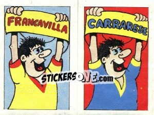 Sticker Scudetto Carrarese - Calcio 1990 - Euroflash