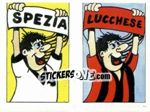Cromo Scudetto Lucchese - Calcio 1990 - Euroflash