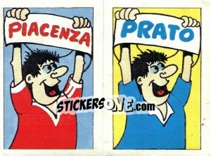 Sticker Scudetto Piacenza - Calcio 1990 - Euroflash