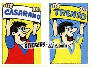 Sticker Scudetto Trento - Calcio 1990 n. SC56 - Euroflash