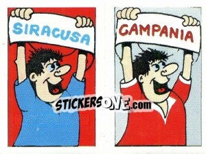 Sticker Scudetto Campania - Calcio 1990 - Euroflash