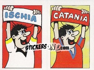 Sticker Scudetto Catania - Calcio 1990 - Euroflash