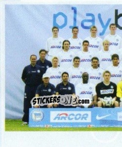 Sticker Hertha BSC Berlin - Mannschaft (Puzzle) - German Football Bundesliga 2003-2004 n. 6 - Panini
