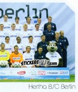 Sticker Hertha BSC Berlin - Mannschaft (Puzzle) - German Football Bundesliga 2003-2004 n. 7 - Panini